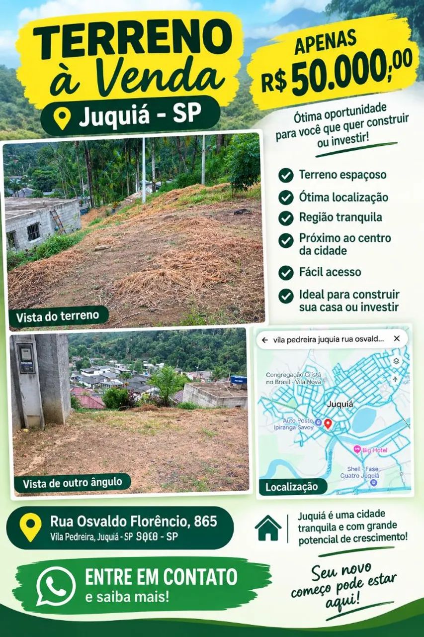 Terreno em Juquiá 