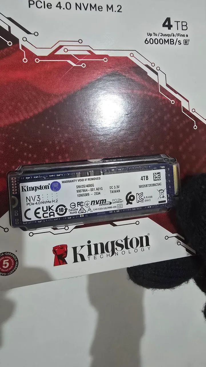 SSD Kingston nVme 4Tb Lacrado - Foto 2