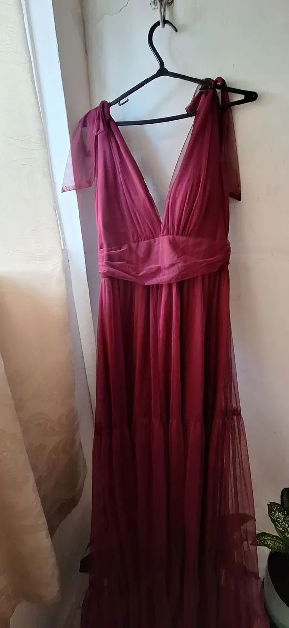 Vestido de Madrinha Marsala G - Foto 5