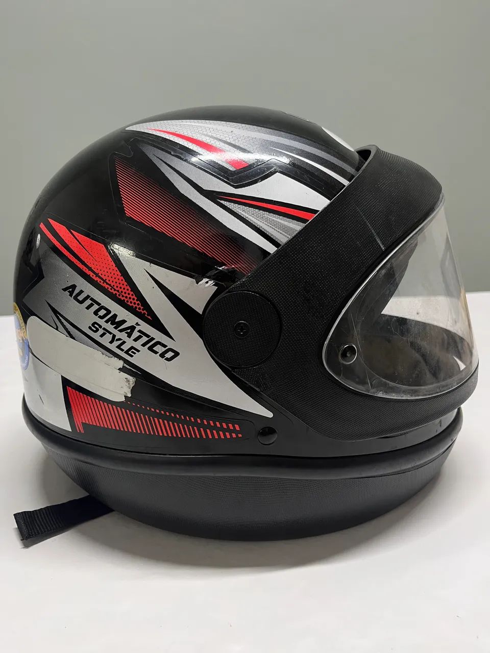 Capacete EBF preto e vermelho - Foto 4
