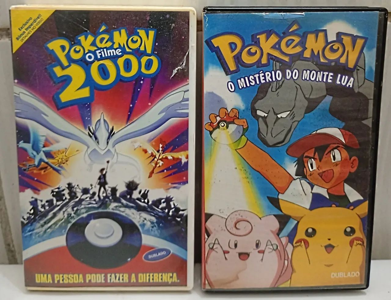 2 Fitas VHS POKÉMON Usadas Originais 