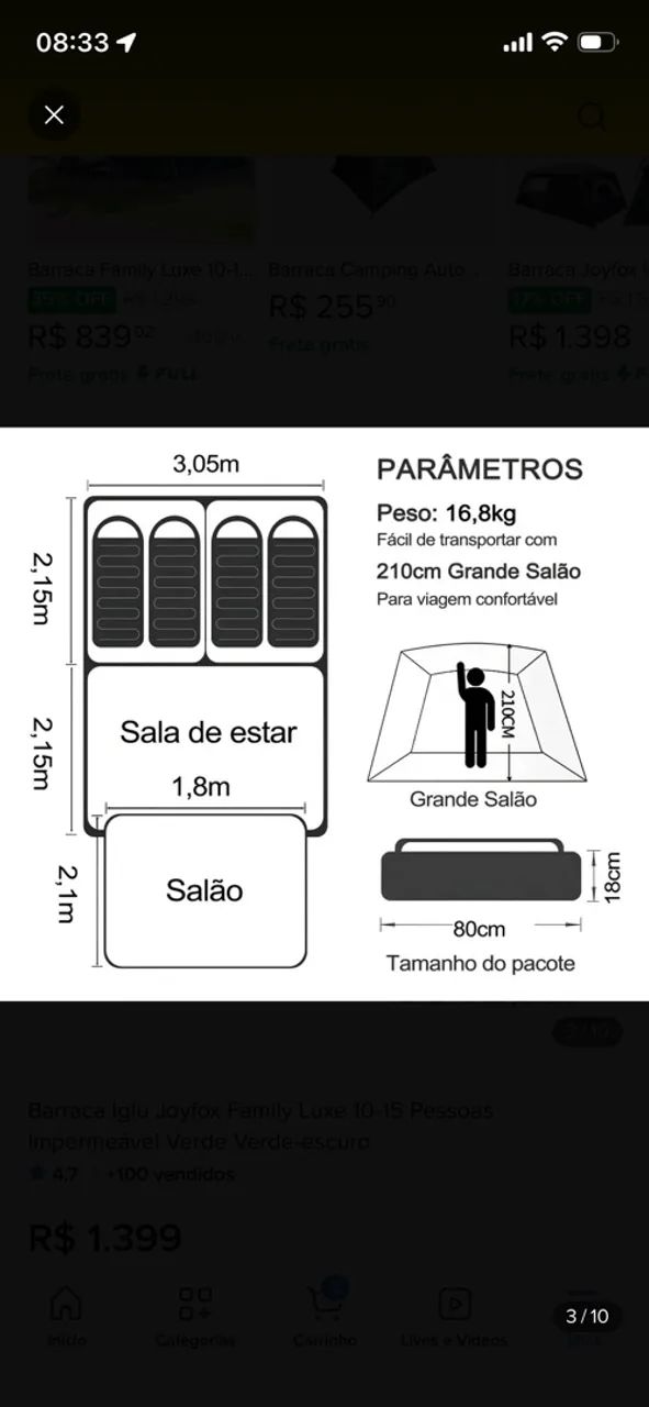 Barraca JoyFox nunca usada - Foto 3