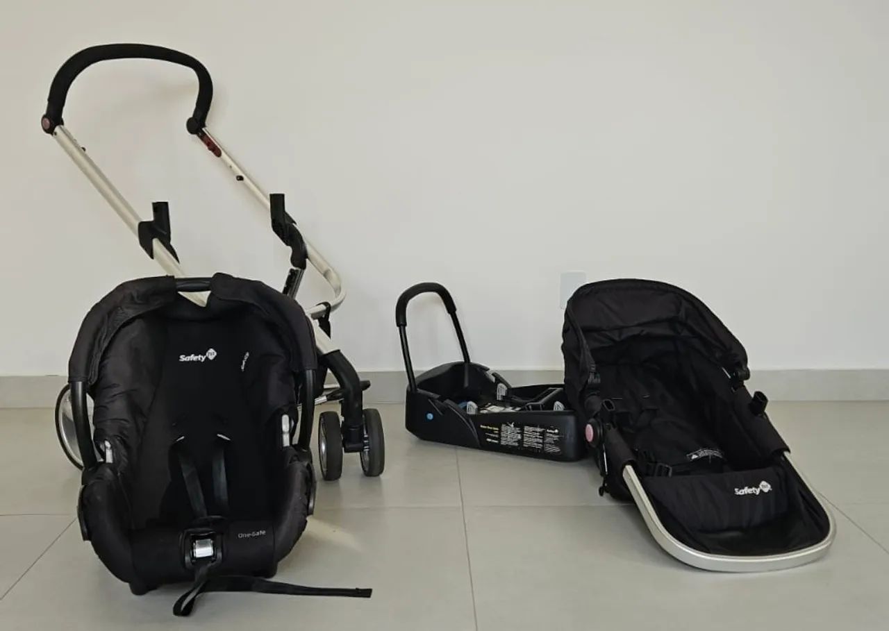 Carrinho e bebê conforto da safety first  - Foto 5