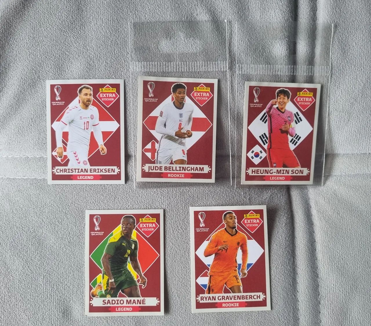 Kit 5 Legends Copa do Mundo 2022 - bordô/regular