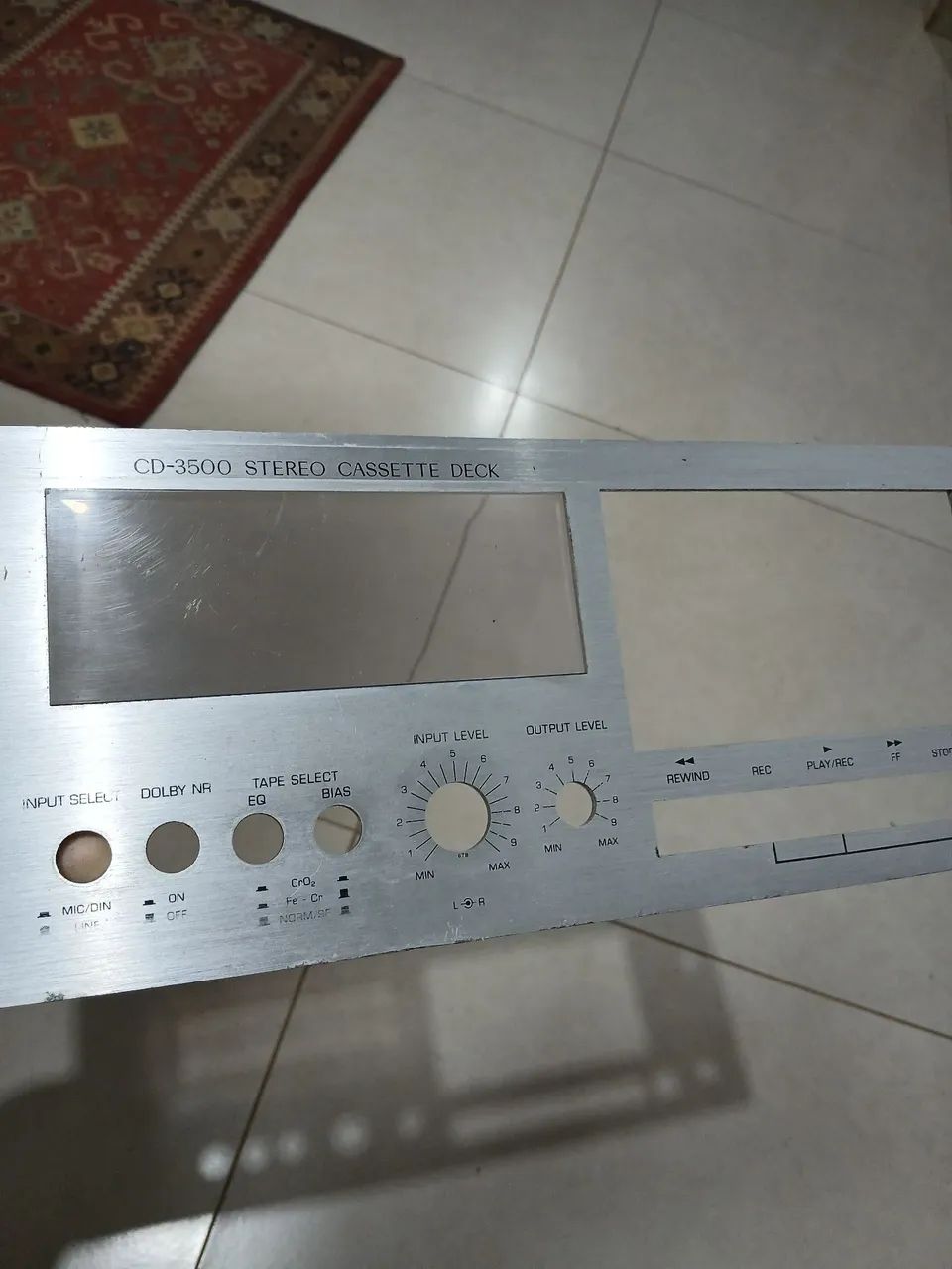 Tape deck Gradiente CD 3500 ( painel frontal) - Foto 5