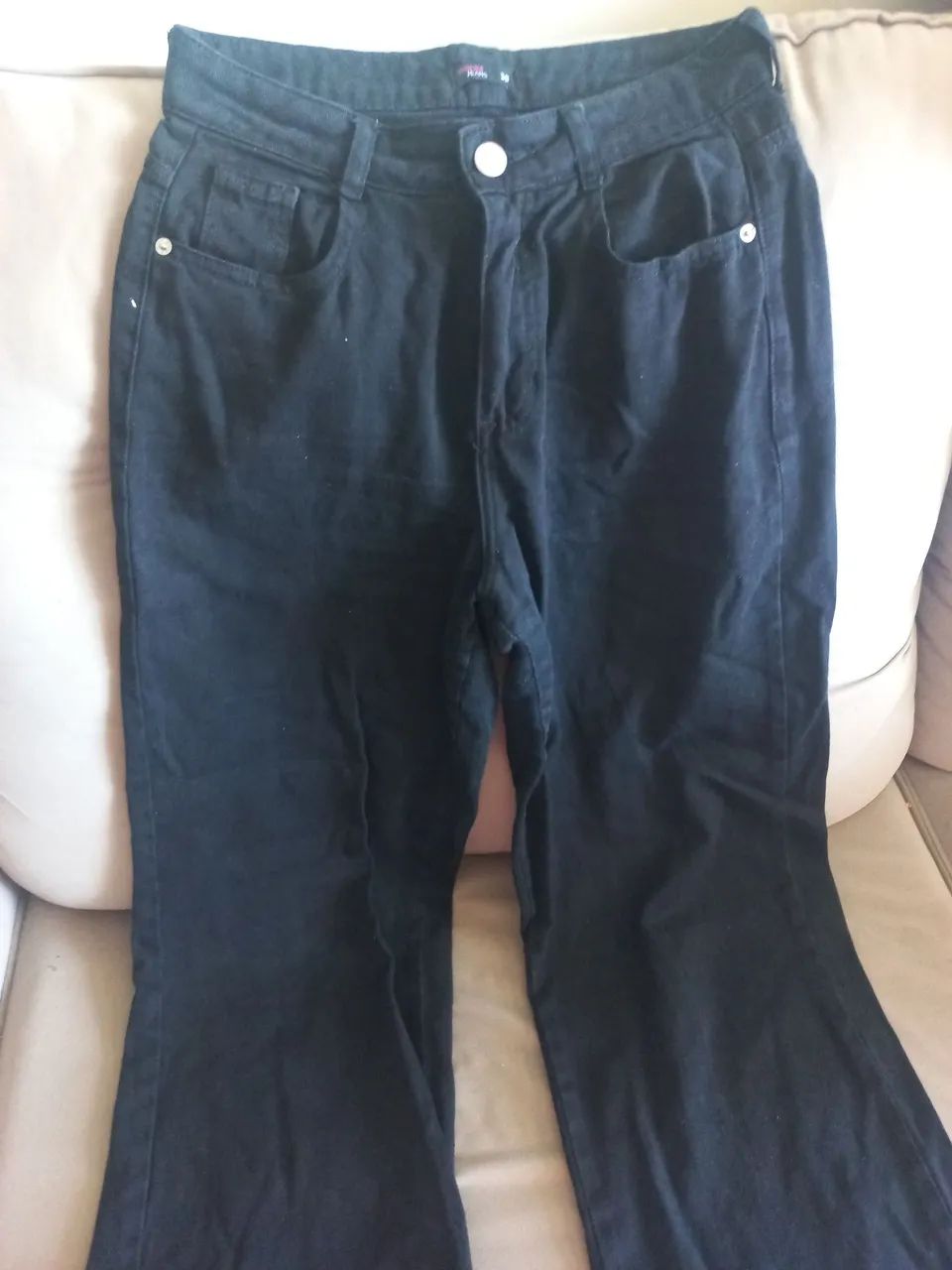 Calça wideleg preta