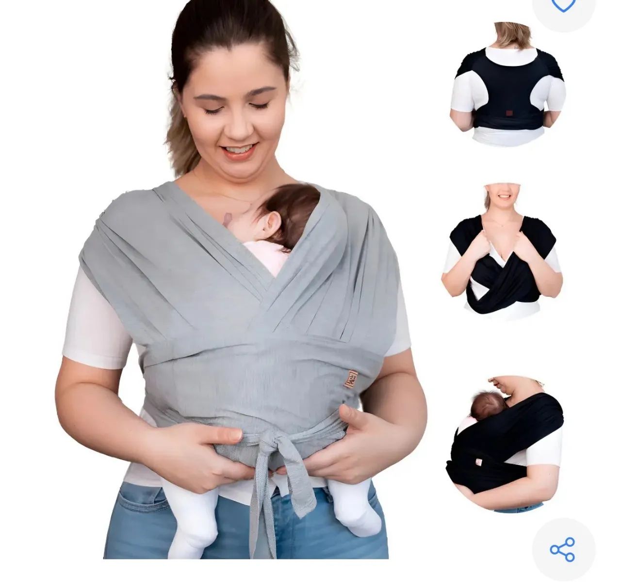 Sling de vestir para bebê 
