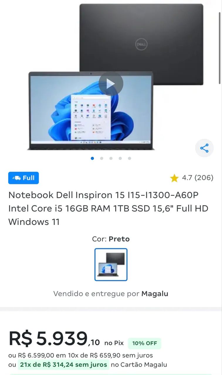 Notebook Dell Inspiron 1TB  - Foto 4