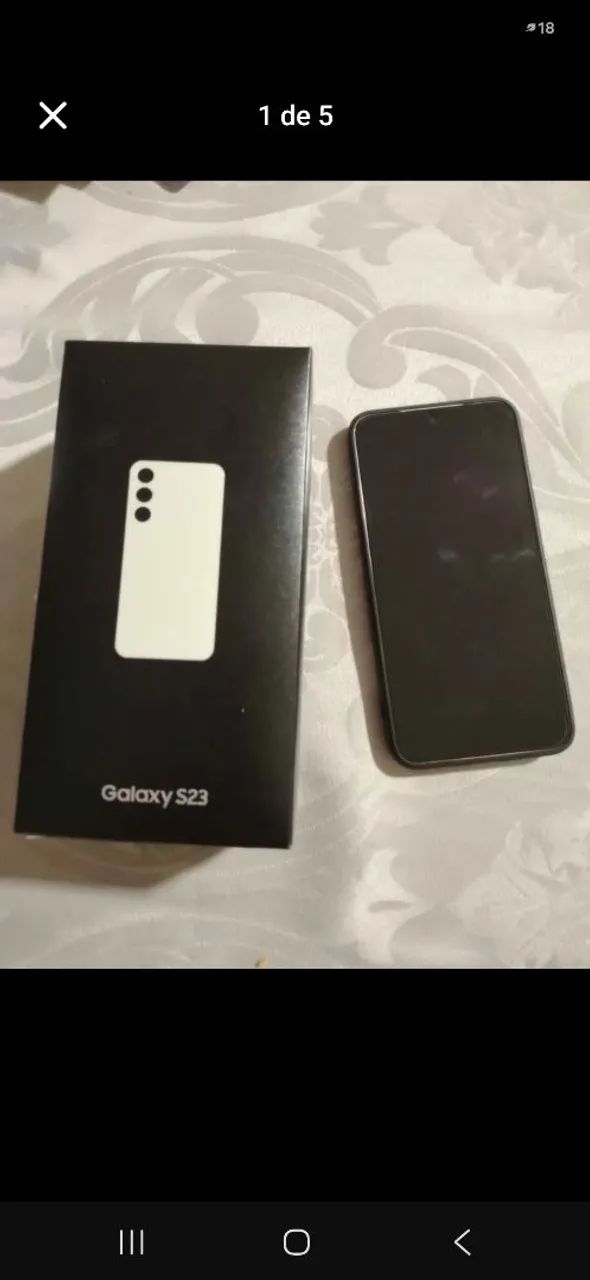 Samsung S23 Branco SemiNovo Caixa e NF