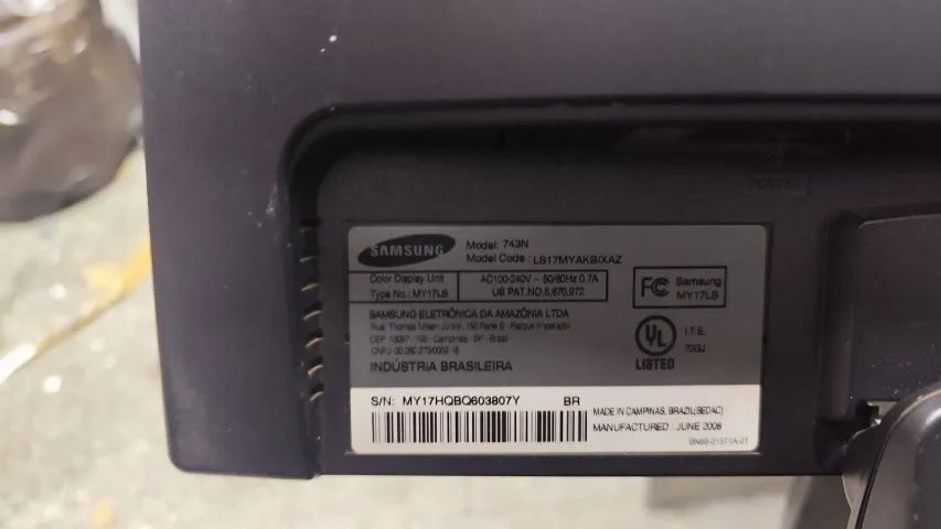 Monitor Samsung 17pol SyncMaster 743N  - Foto 3