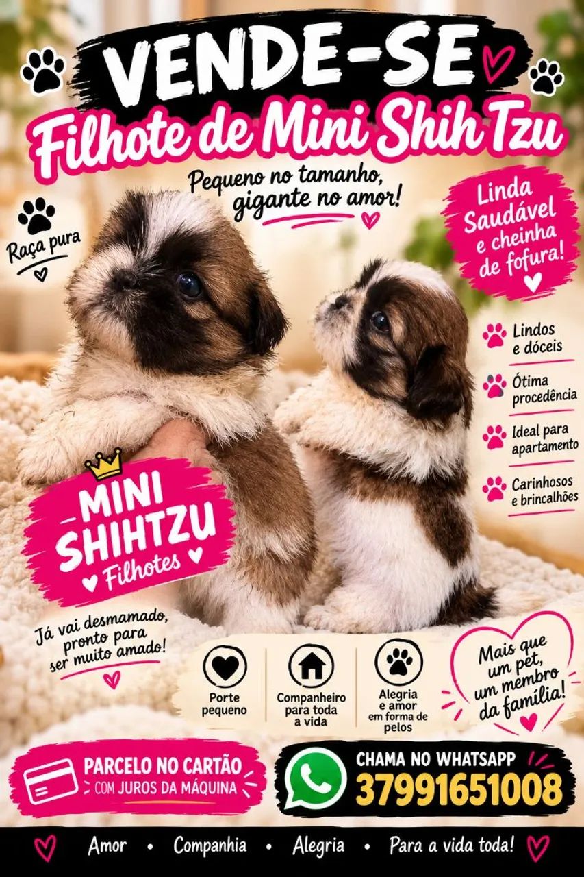 Filhotes de Shihtzu 
