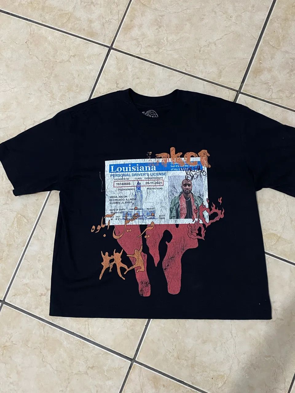 Camiseta Boxy Virgil Abloh