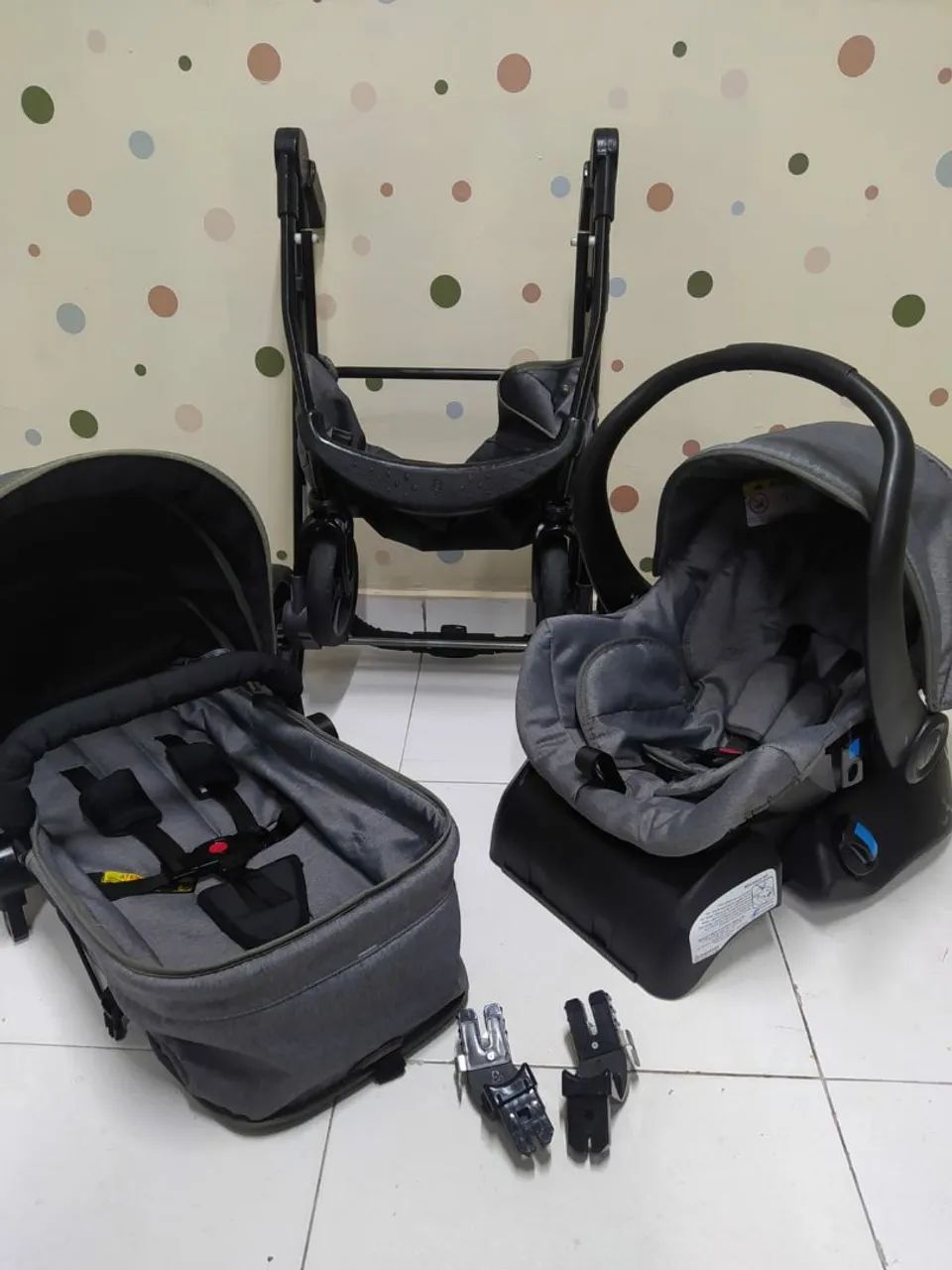 Carrinho de Bebê moisés + Bebê Conforto com Base | Galzerano Olympus + Cocoon  - Foto 5
