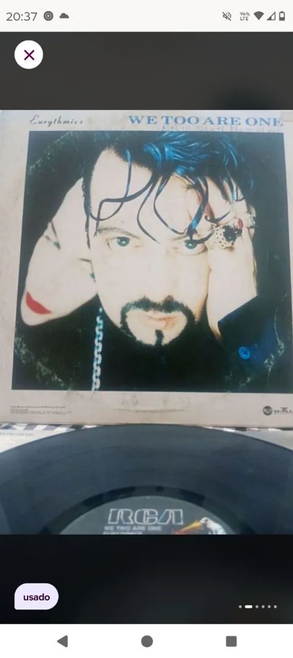 DISCO DE VINIL EURYTHMICS WE TOO ARE ONE  1989  - Foto 2