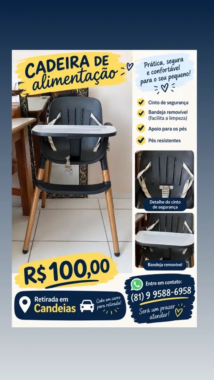 Cadeira alimentação 