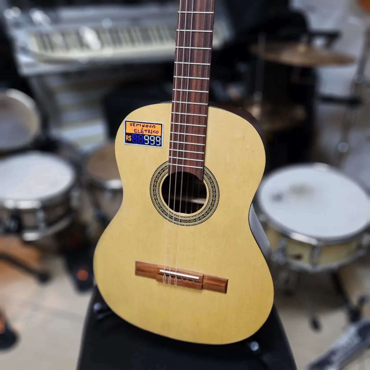VIOLÃO GIANNINI BRASIL NYLON ELÉTRICO - Foto 2