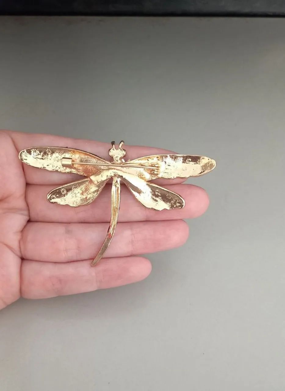 Broche de Libélula Vermelha Vibrante (novo) - Foto 5
