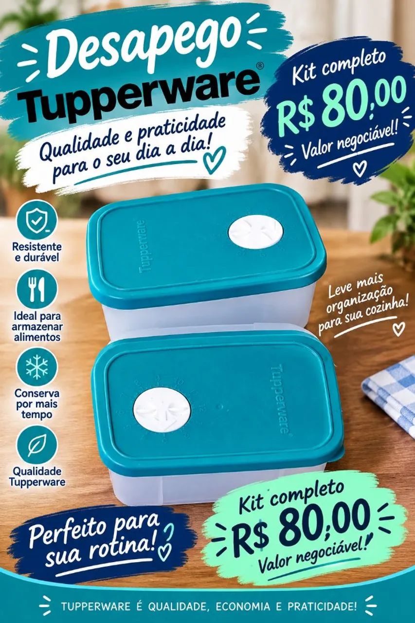 Desapegando deste potes da Tupperware  - Foto 2