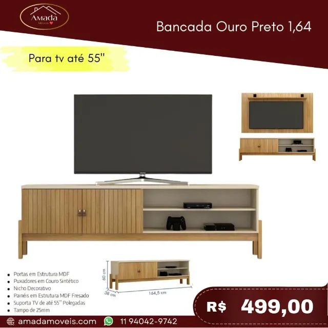 Bancada ouro preto, 1,64, a pronta entrega 