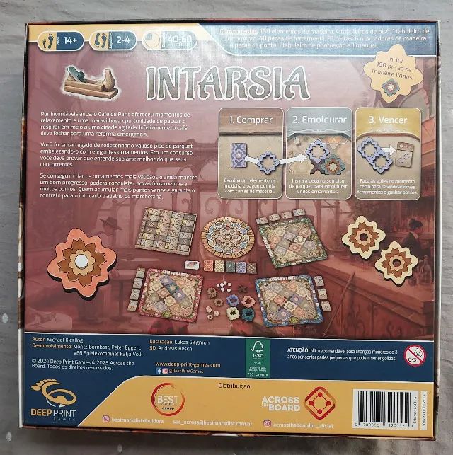 Intarsia - Jogo de tabuleiro / Board game / Boardgame - Foto 3