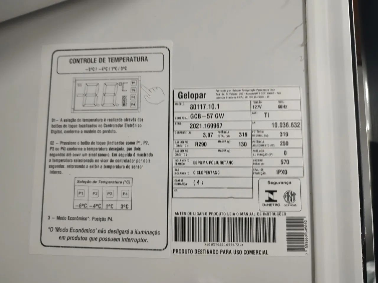 Cervejeira Gelopar 570 l - 127 v - Foto 6