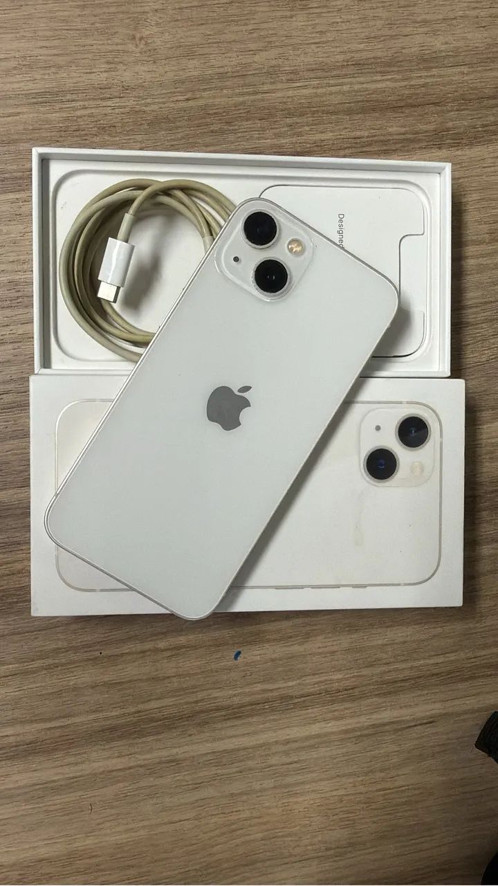 Apple iPhone 13 ホワイト 本体　256GB 中古 iPhone 13 Branco 256GB - Celulares e Smartphones - Monte Castelo