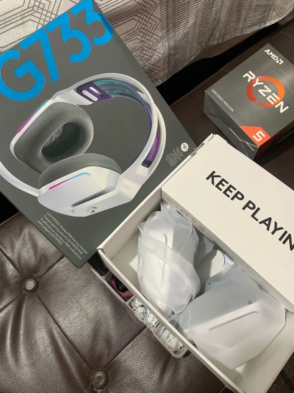 Headset Logitech g733 White - Foto 3