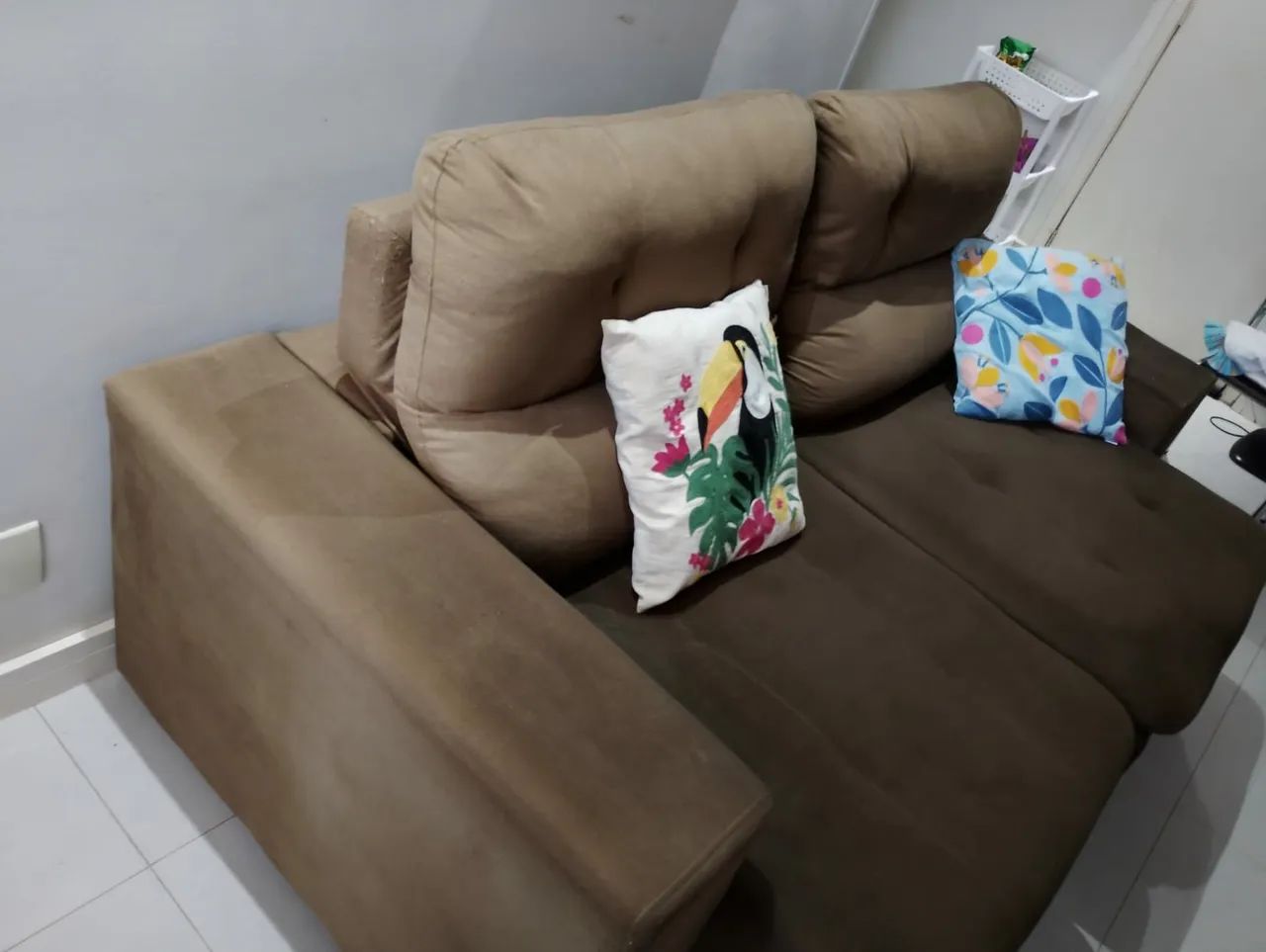 Sofá retrátil e reclinável de 2,10 de comprimento 