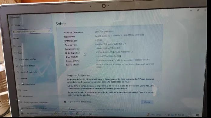 Notebook Dell Inspiron i7 11° geração 