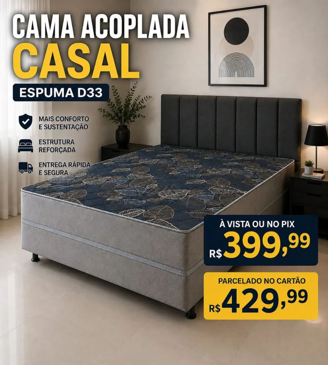 Promoção Cama box acoplada casal   - Foto 5