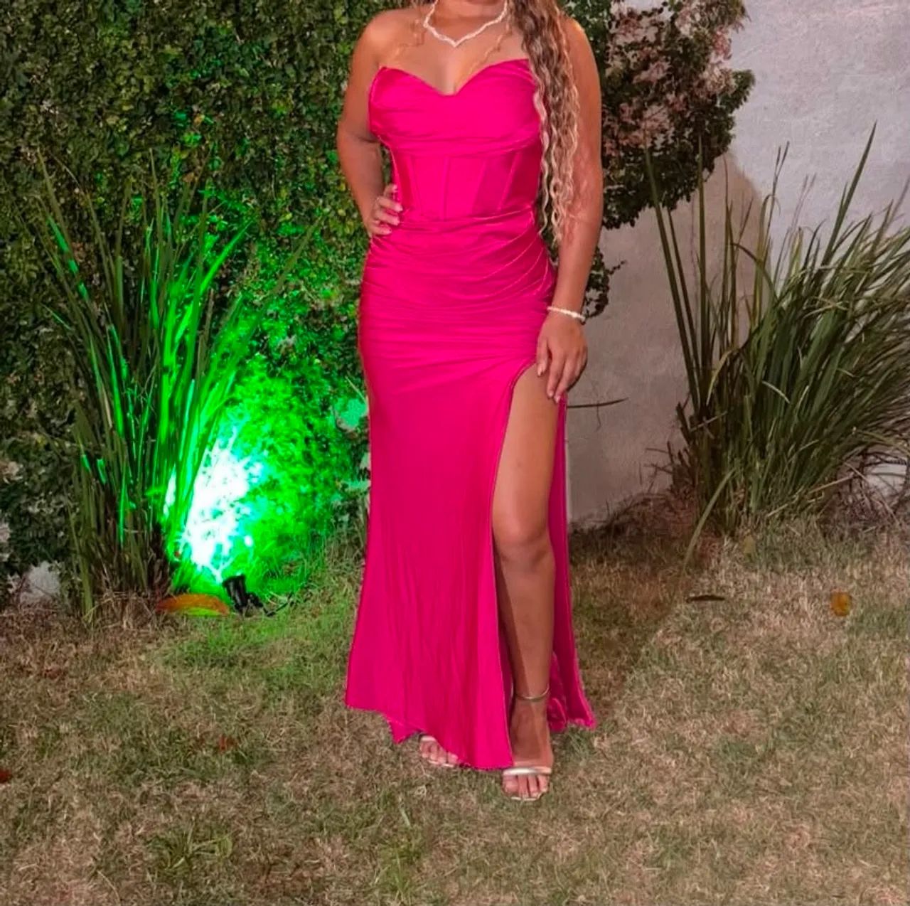 Vestido madrinha rosa P - Foto 2