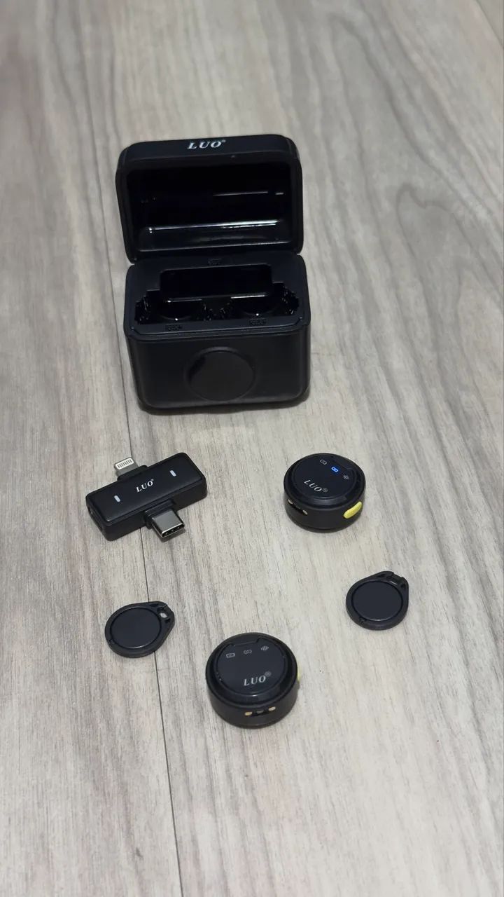 microfone de lapela redondo luo