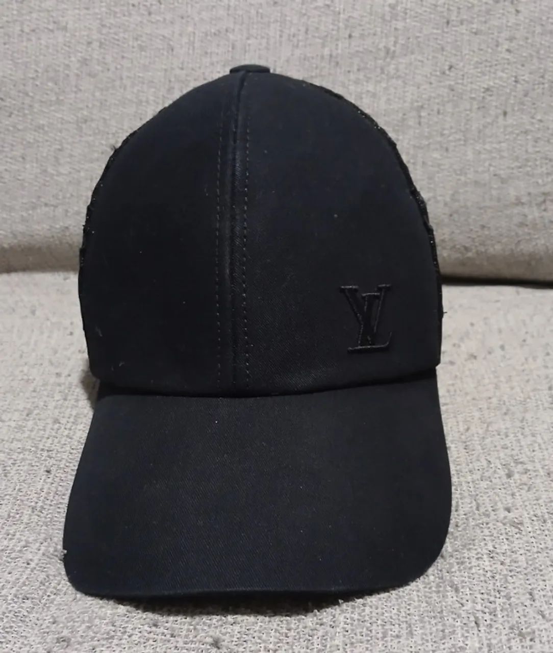 Boné Louis Vuitton Monogram Mesh M77114 Preto