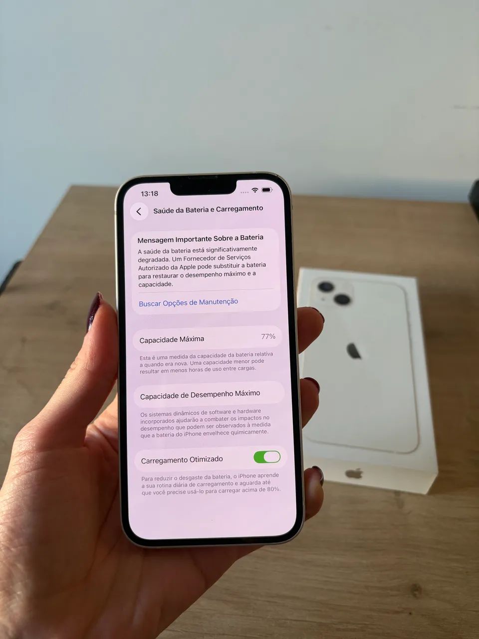 Iphone 13 - 128 GB Branco - Original com caixa completa e capinhas de brinde - Foto 5