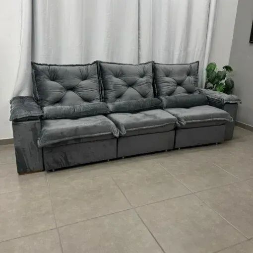 Sofa Retratil 2,70m D33 Molas  - Foto 4