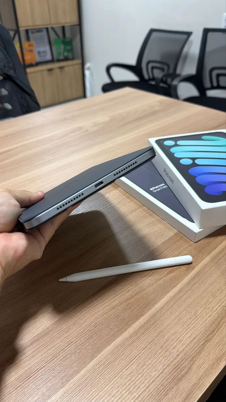 iPad Mini A17 Pro 128GB + Capa Original Apple + Apple Pencil - Foto 4