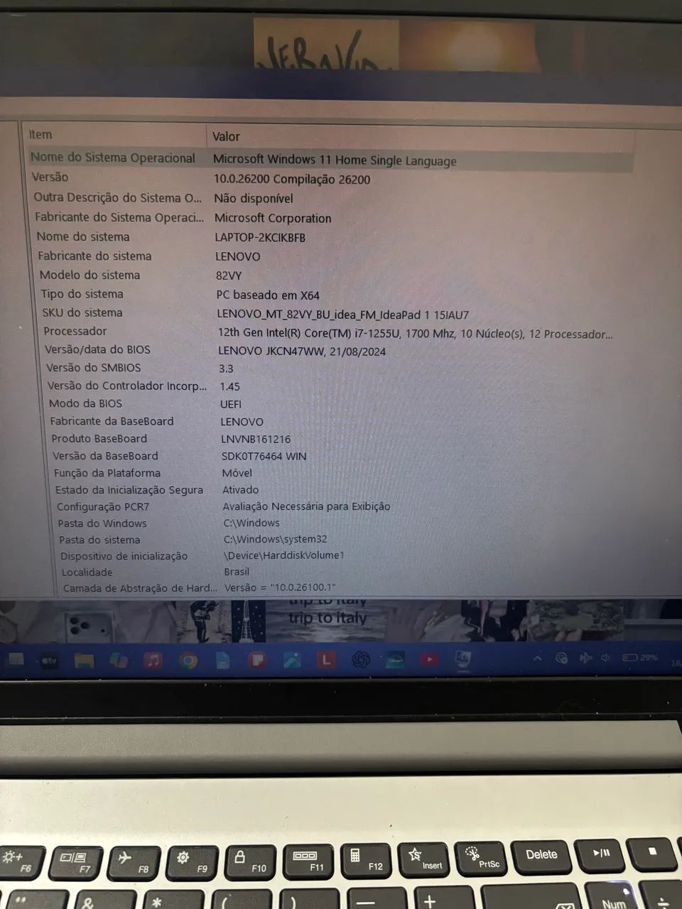 Notebook Lenovo IdeaPad 1 15IAU7 - Intel Core i7 | 12GB RAM | SSD 512GB