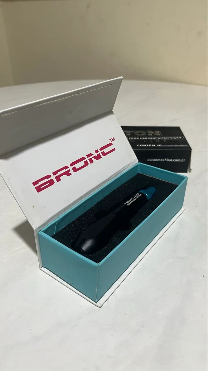 Máquina de tatuagem Bronc V6 Azul - Nova na caixa