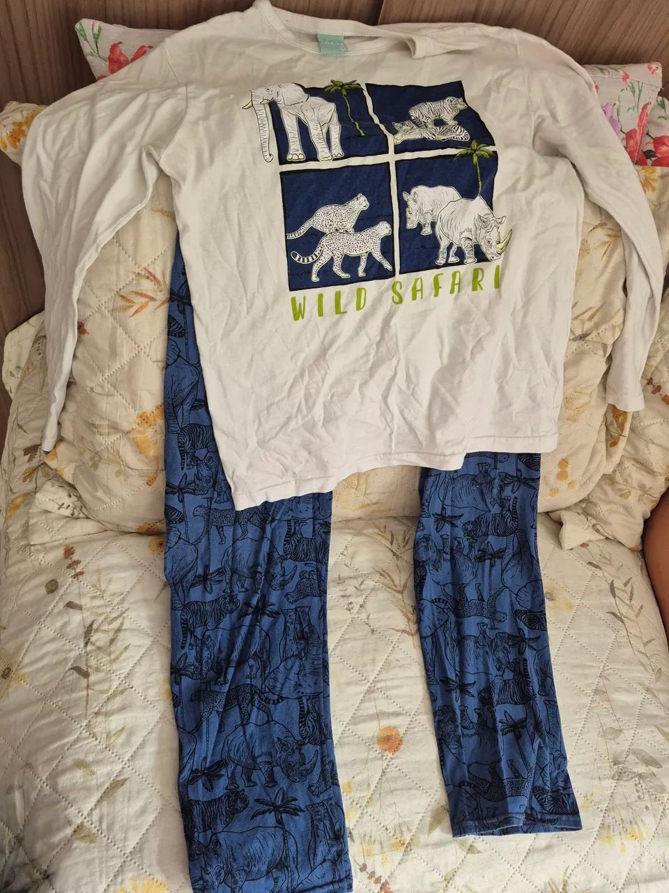 Pijama manga longa infantil 