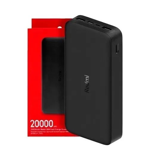 Carregador Portátil 20000mah Xiaomi Mi Power Bank 18w 3 a 5 Cargas
