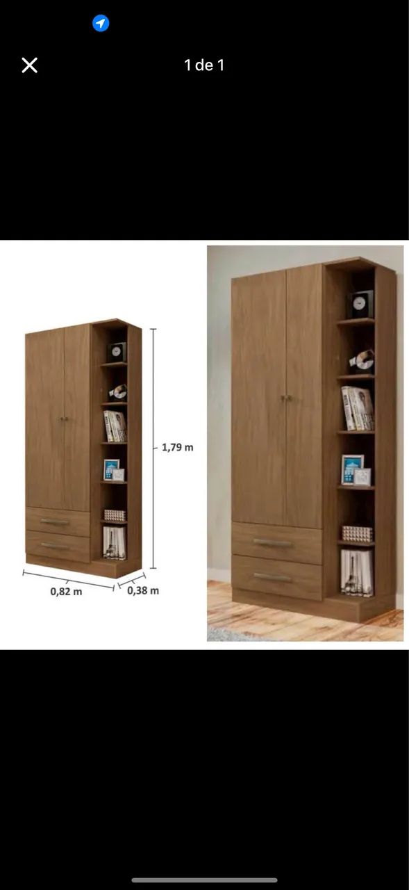 Guarda-roupa de solteiro - entrego 