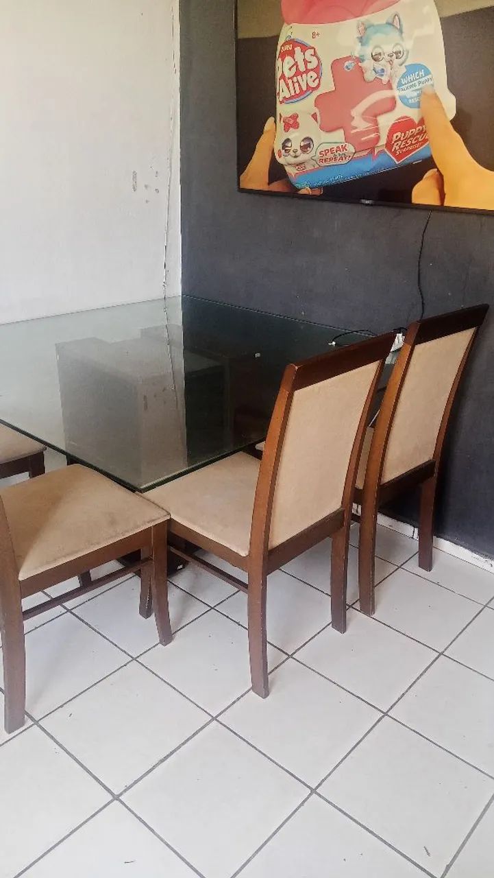Mesa De Jantar Com 5 Cadeiras 