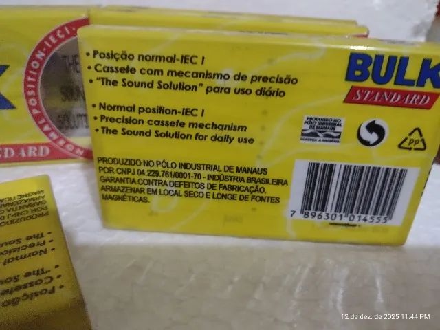 fita k-7 lacrada marca BULK nacional - Foto 2