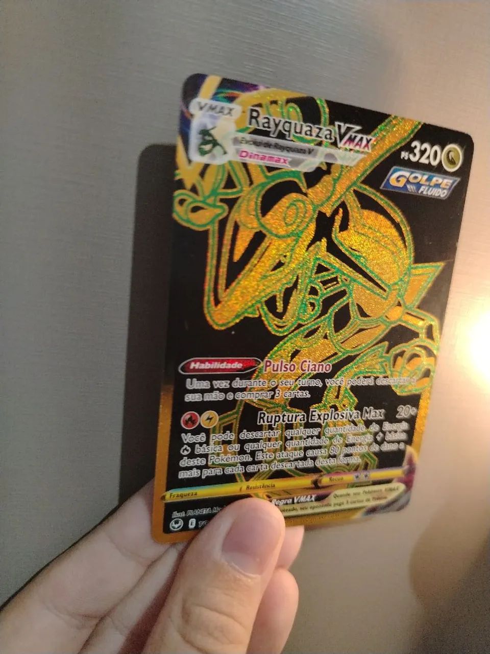 Rayquaza BLACK AND GOLD vmax ORIGINAL