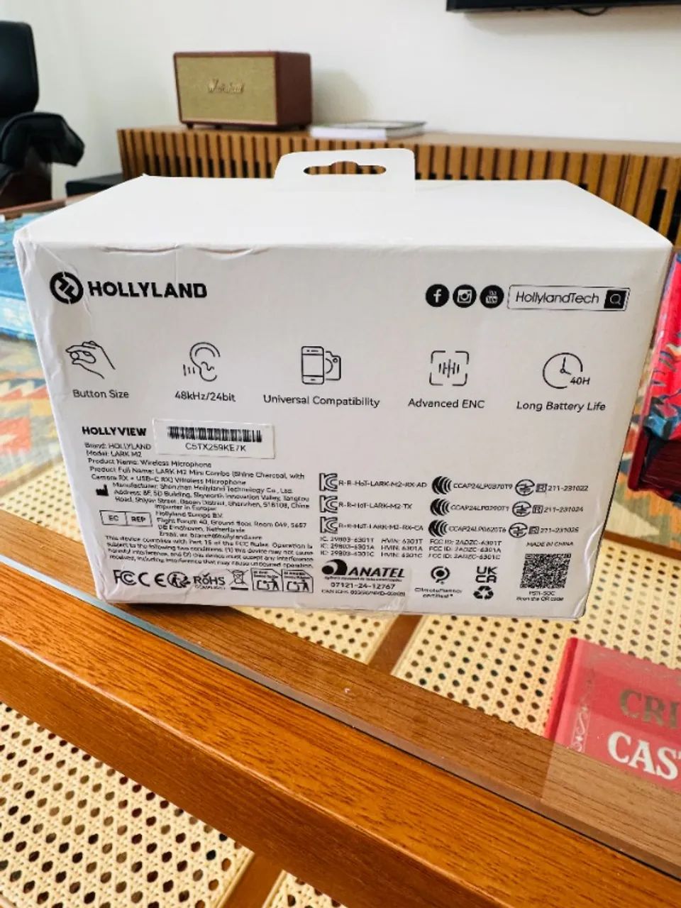 Hollyland Lark M2 Microfone Lapela Sem Fio Compatível Com Android e Apple - Foto 4