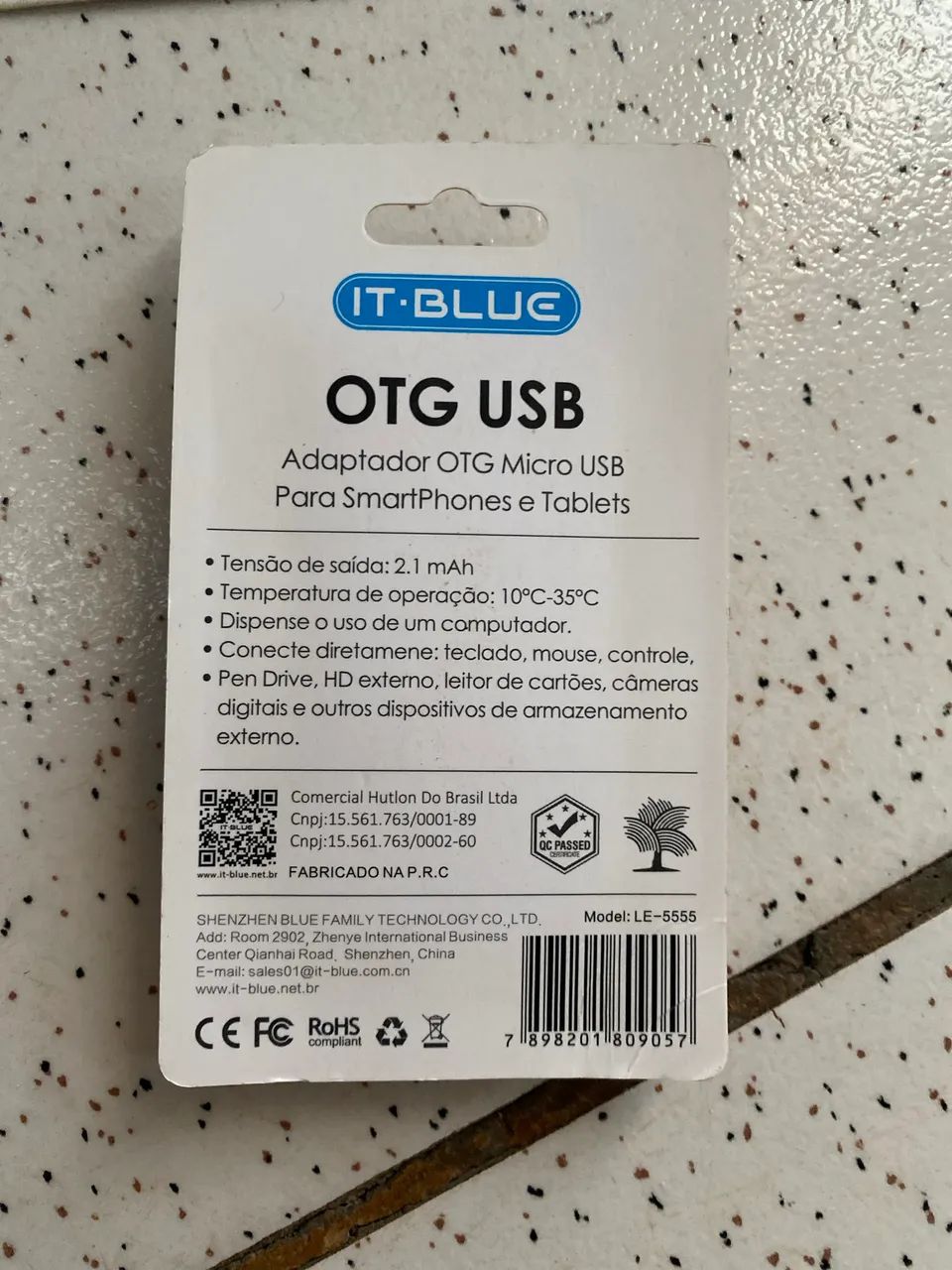 Leitor OTG/USB p/ cartão de memória  - Foto 2