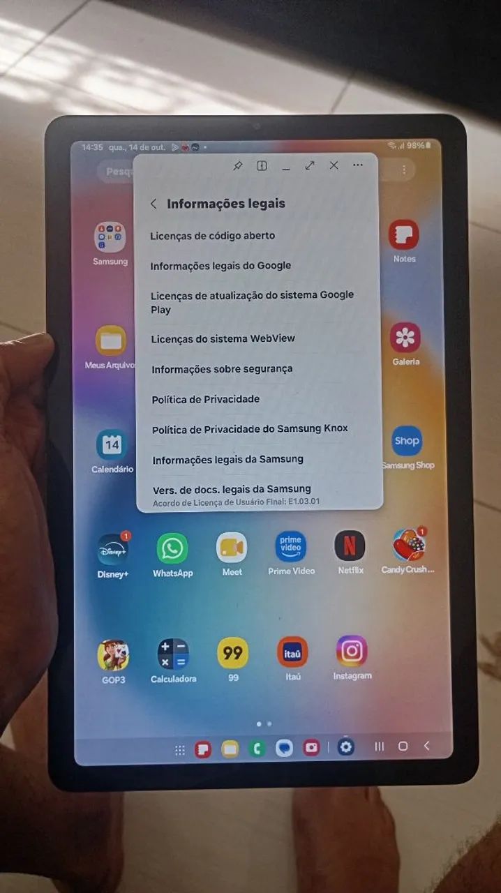 Tablets Samsung Tab S6 Lite 128 gigas com entrada pra chip - Foto 3