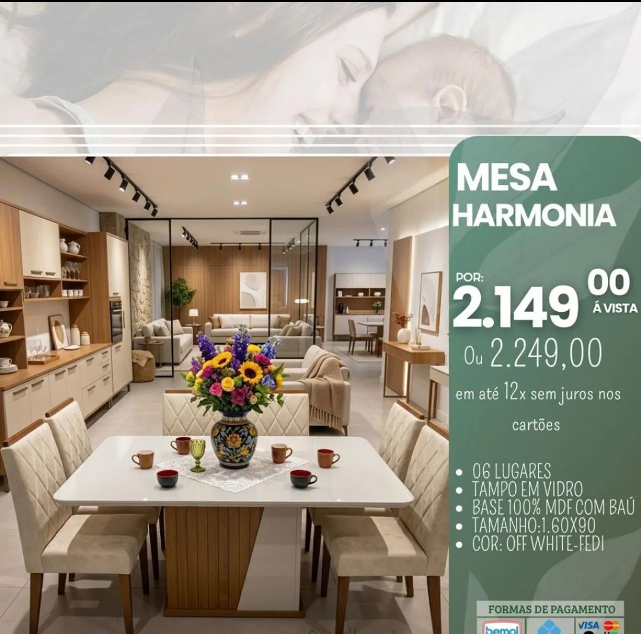 Mesa de 6 lugares // a pronta entrega  promoção 