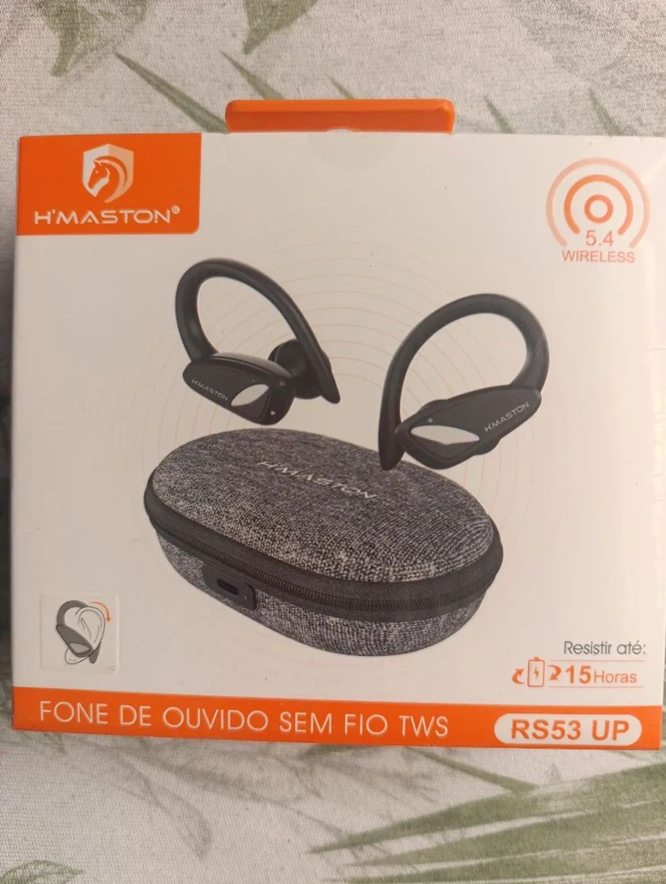 Fone bluetooth hamston case com zíper novo