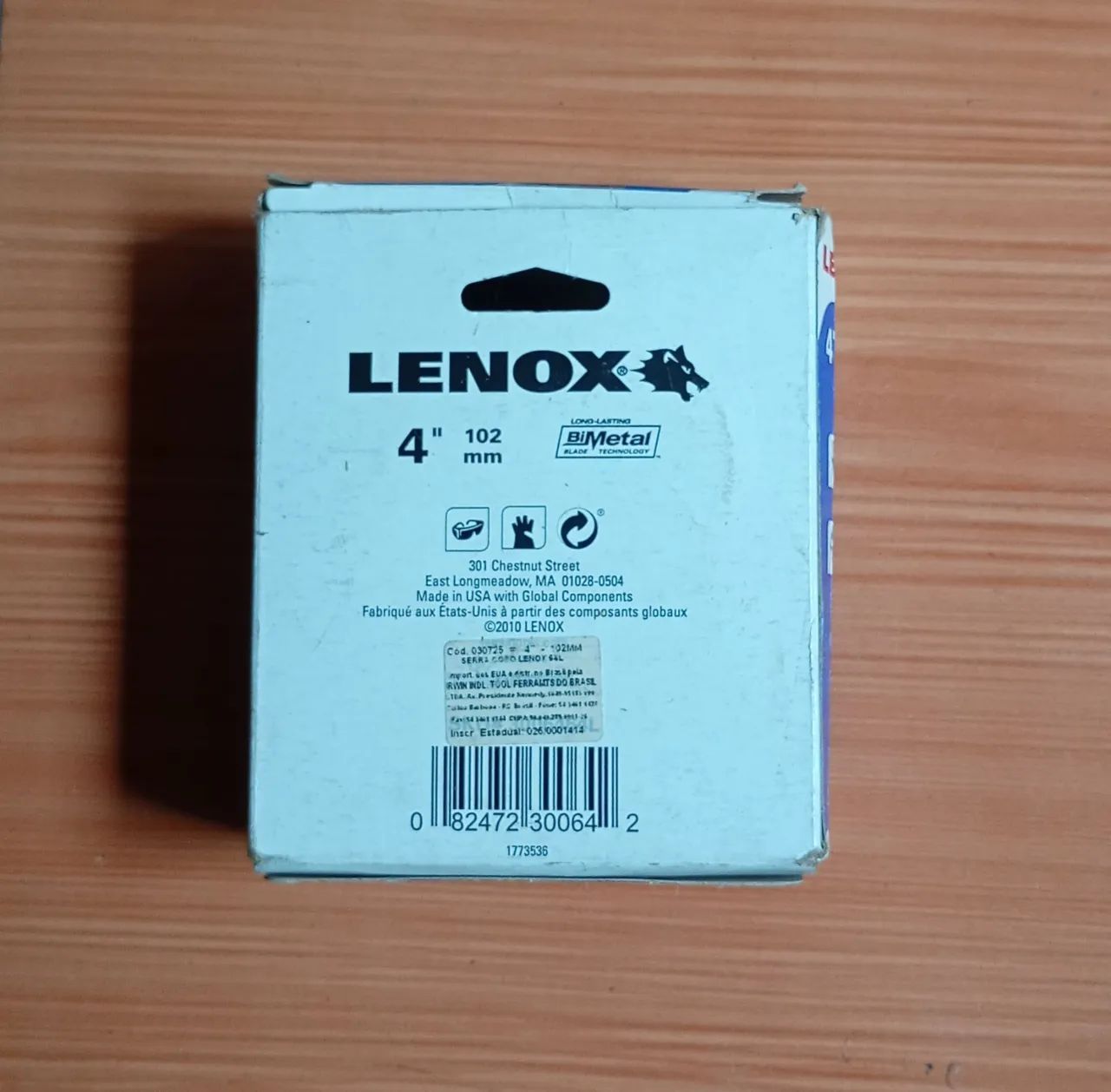 Serra Copo Bimetálica Lenox de 4 polegadas (102 mm), - Foto 2